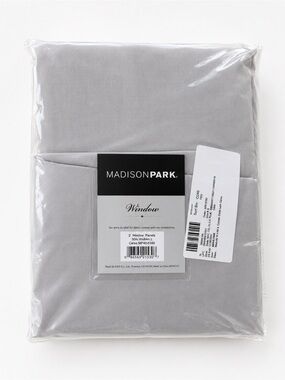Madison Park Soft Light Gray Window Panel Pair